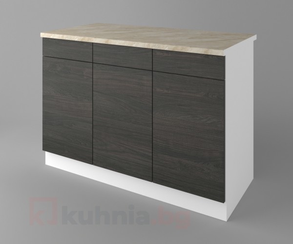 Шкаф с три чекмеджета и три врати 