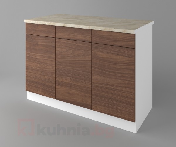 Шкаф с три чекмеджета и три врати