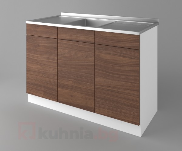 Шкаф с мивка - с две работещи чекмеджета