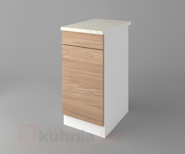 Долен кухненски шкаф с чекмедже и една врата Поларис