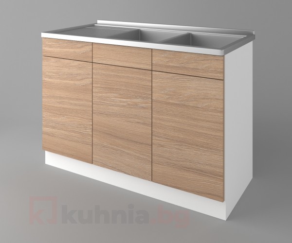 Шкаф с двукоритна мивка