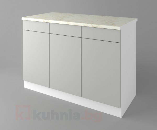 Долен кухненски шкаф с три врати и три чекмеджета Мирта