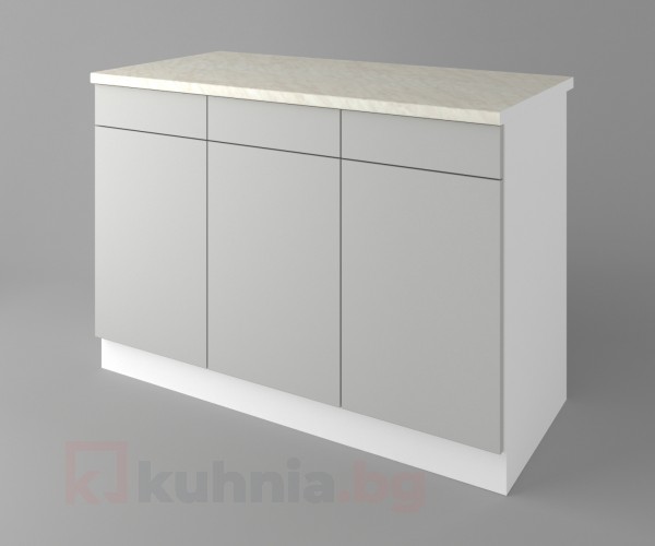 Долен кухненски шкаф с три врати и три чекмеджета Мирта