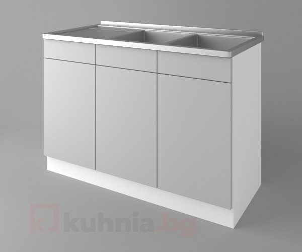 Шкаф с двукоритна мивка