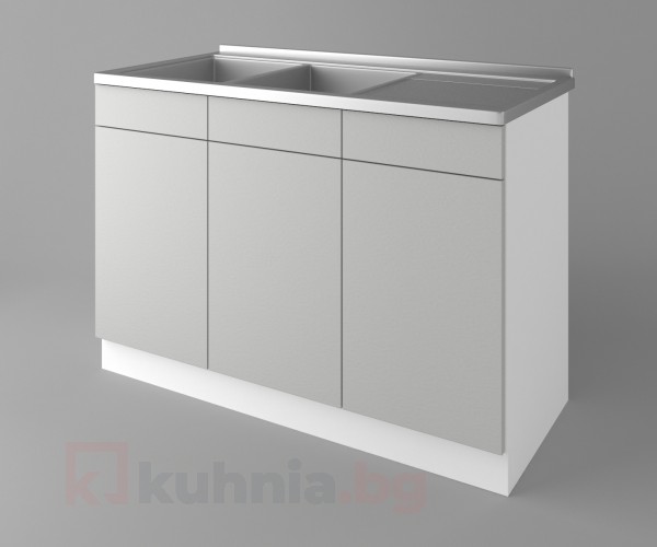 Долен кухненски шкаф с двукоритна мивка Мирта