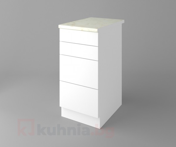 Долен кухненски шкаф с четири чекмеджета Нарцис