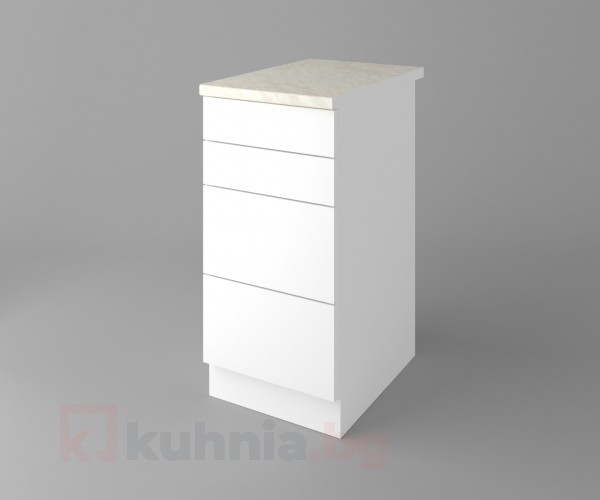 Долен кухненски шкаф с четири чекмеджета Нарцис