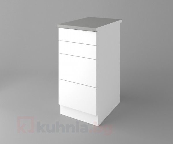 Долен кухненски шкаф с четири чекмеджета Нарцис