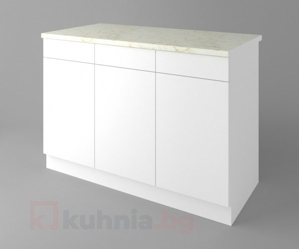 Долен кухненски шкаф с три чекмеджета и три врати Нарцис