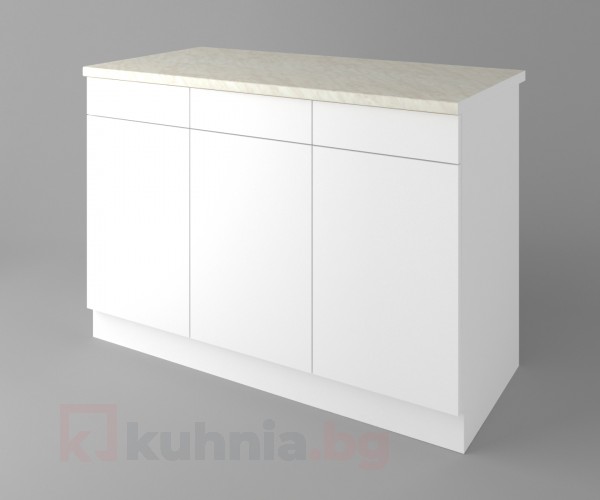 Долен кухненски шкаф с три чекмеджета и три врати Нарцис