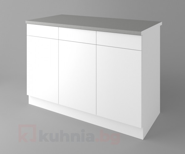 Долен кухненски шкаф с три чекмеджета и три врати Нарцис