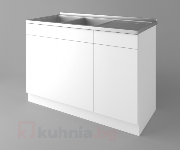 Шкаф с двукоритна мивка