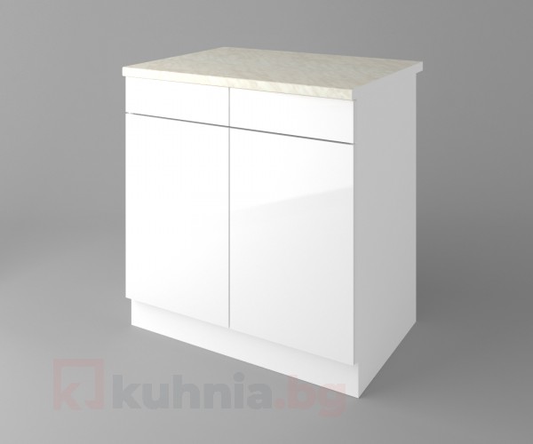 Долен кухненски шкаф с две чекмеджета и две врати Нарцис - Гланц