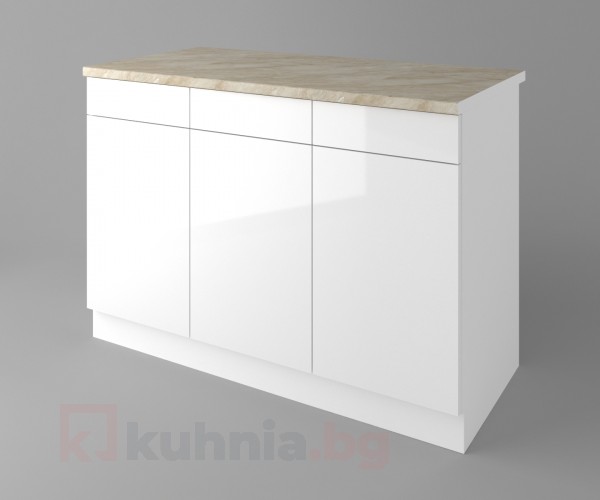 Шкаф с три чекмеджета и три врати