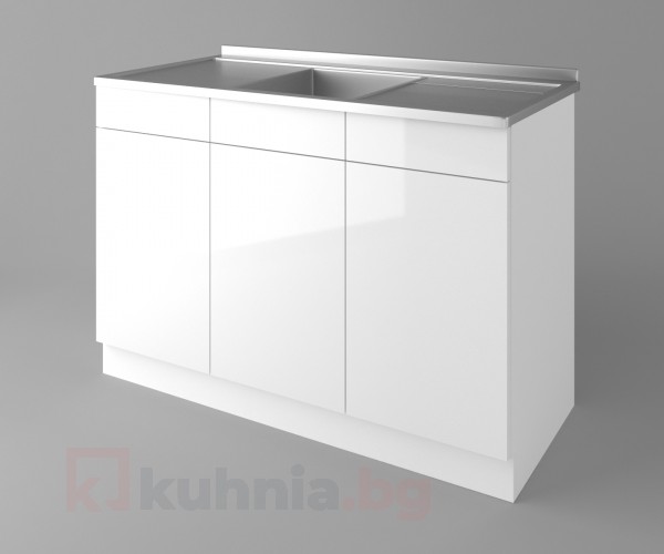 Шкаф с мивка - с две работещи чекмеджета