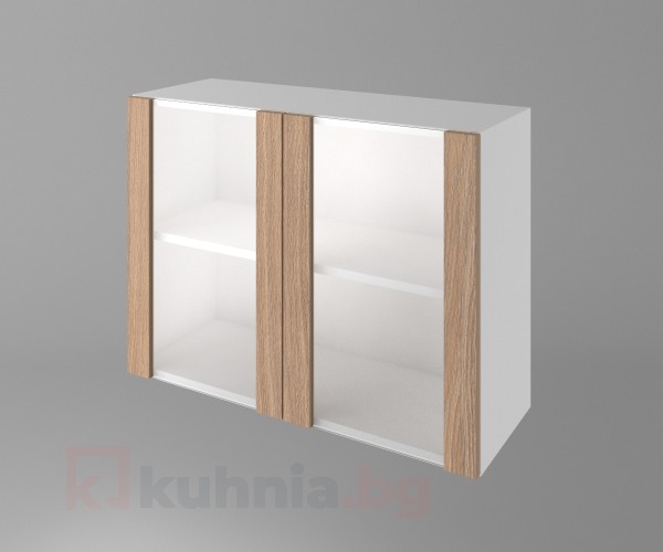 Шкаф с две врати за стъкло