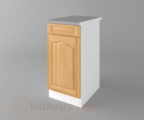 Долен кухненски шкаф с чекмедже и една врата Астра - Натурална