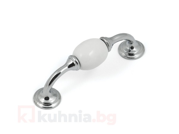 Метална ретро дръжка с керамика 8542