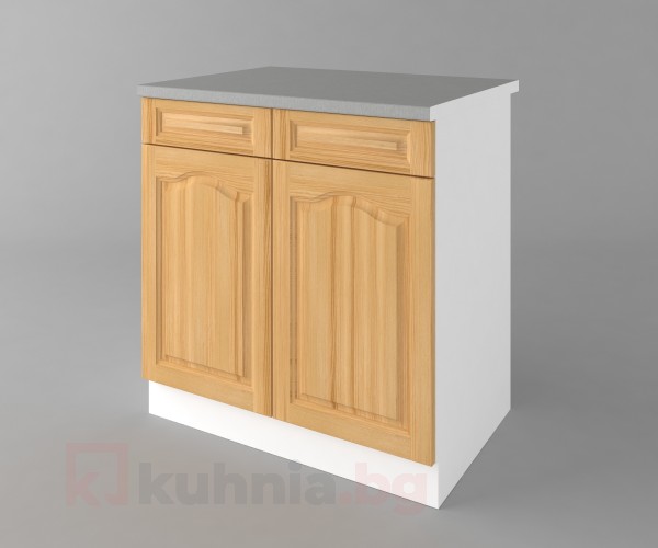 Долен кухненски шкаф с две чекмеджета и две врати Астра - Натурална