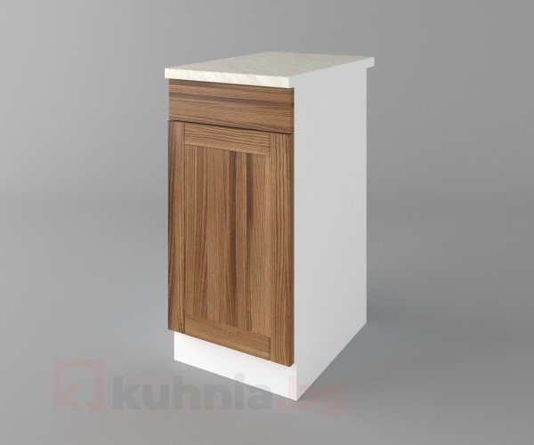 Долен кухненски шкаф с чекмедже и една врата Калатея - Канела