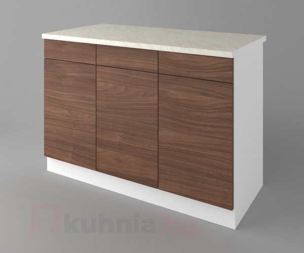 Долен кухненски шкаф с три чекмеджета и три врати Атлас