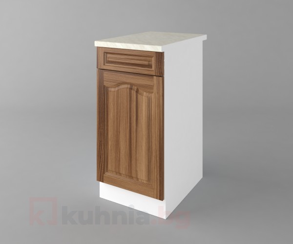 Долен кухненски шкаф с чекмедже и една врата Астра - Канела