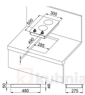 Стъклокерамичен плот - 3 kW