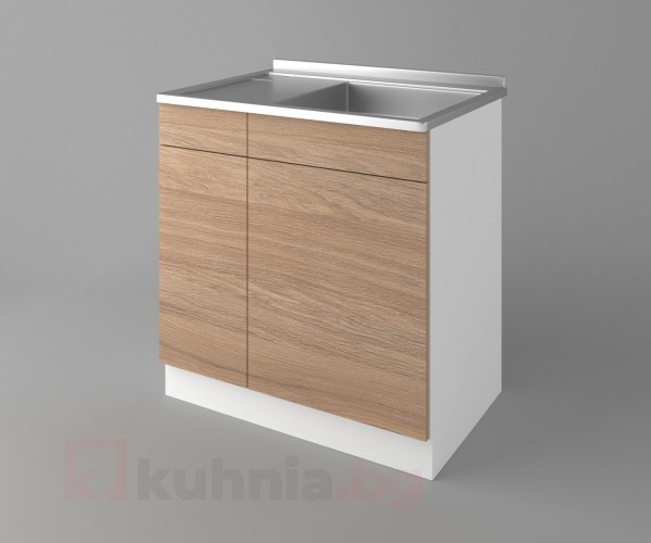 Долен кухненски шкаф с мивка - с едно работещо чекмедже Поларис