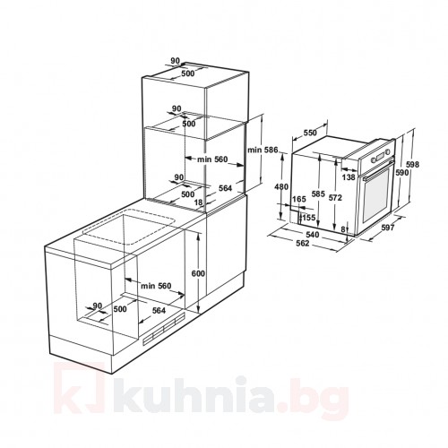 Фурна за вграждане FVSR 9MACCT2 A Eurolux