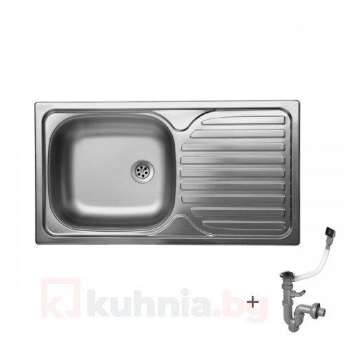 Мивка с плот LIVINOKS 760х435х150мм