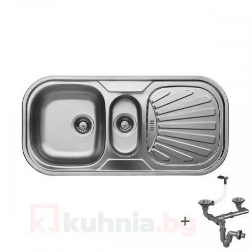 Мивка с плот и отцедник LIVINOKS 1000х300х180мм