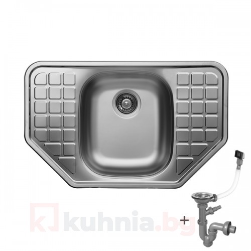 Мивка ъглова LIVINOKS 780х490х160мм 