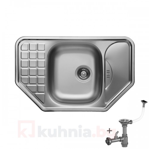 Мивка ъглова LIVINOKS 770х480х160мм