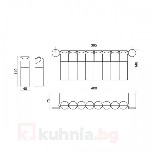 Комплект за стена за подправки 10KT.3191 