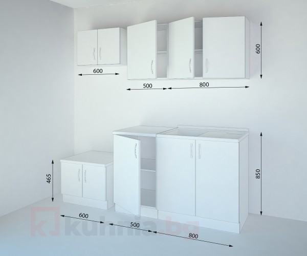 Кухненски комплект Нарцис Мат - L 130 cm