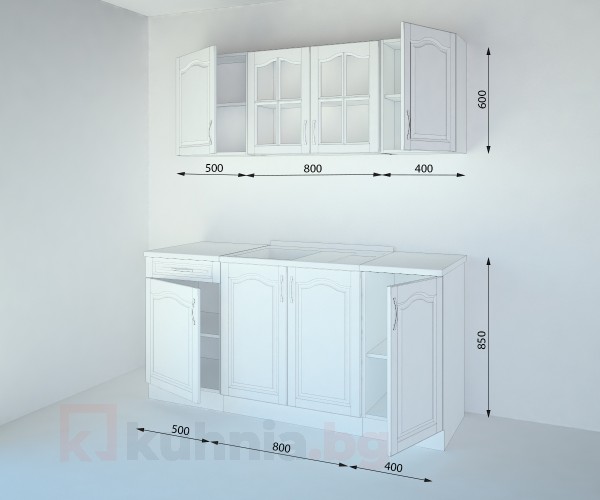 Кухненски комплект Астра Натурална - L 170 cm