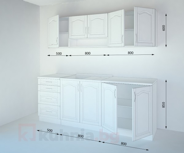 Кухненски комплект Астра Ким - L 210 cm