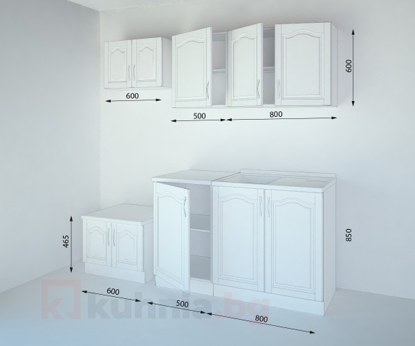 Кухненски комплект Астра Натурална - L 130 cm