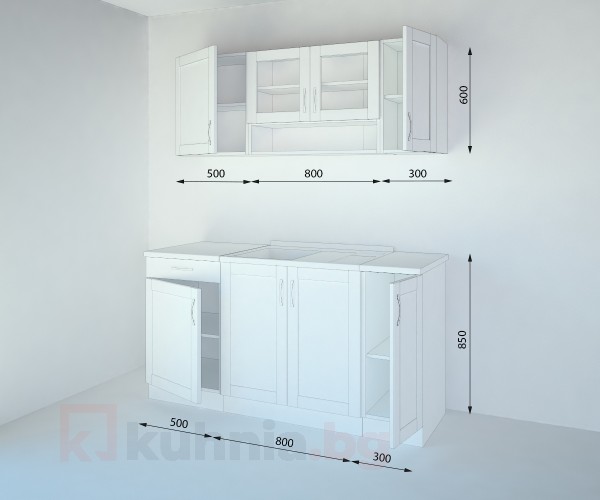 Кухненски комплект Калатея Канела - L 160 cm