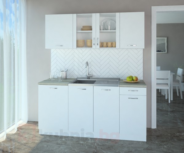 Кухненски комплект Нарцис Мат Стъкло - L 170 cm