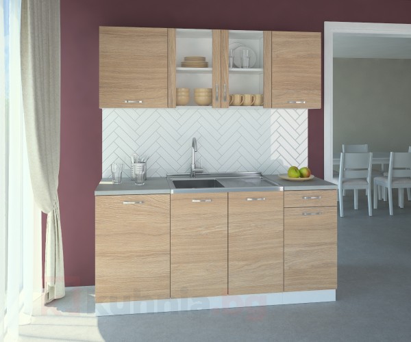 Кухненски комплект Поларис Стъкло - L 170 cm