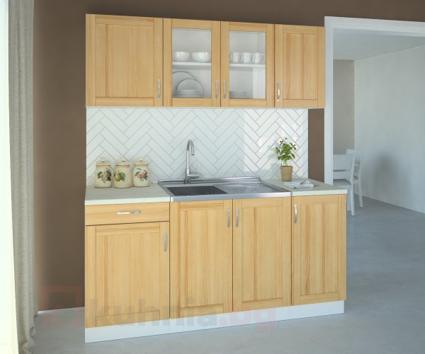  Кухненски комплект Калатея Натурална - L 170 cm