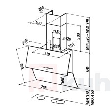 Вертикален аспиратор MIRROR BRS FABER