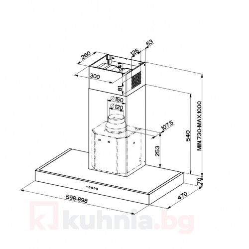 Декоративен аспиратор  GEMMA EG8