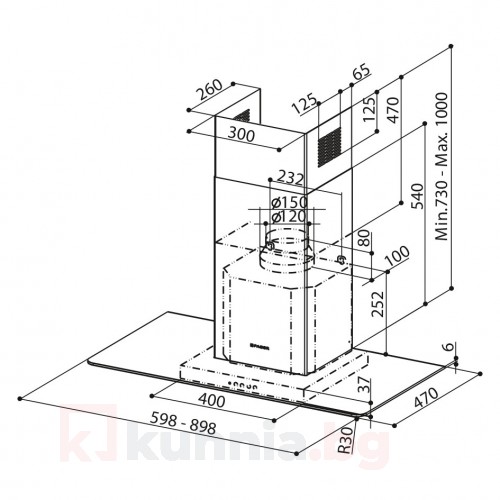 Декоративен аспиратор  NICE