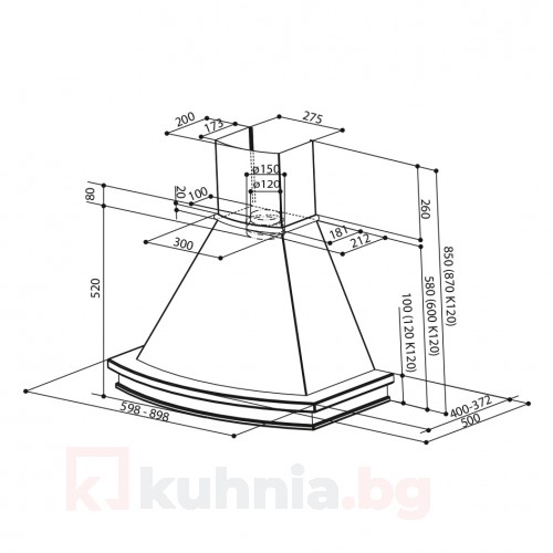 Rustik Line аспиратори  TRENDY