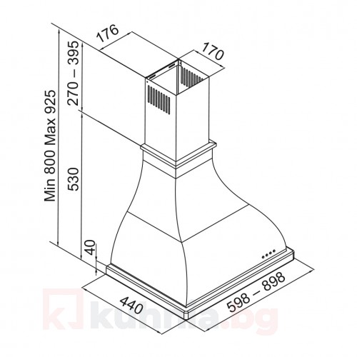 Rustik Line аспиратор RETROZO 60PB А