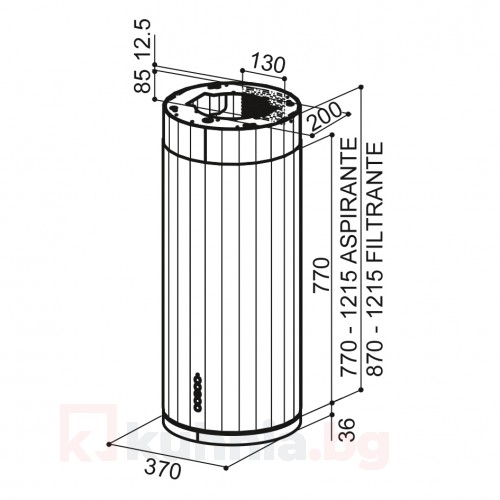 Островен аспиратор CORINTHIA ISOLA FABER