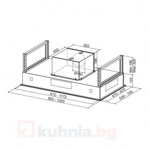 Таванен аспиратор HEAVEN GLASS 2.0  FABER