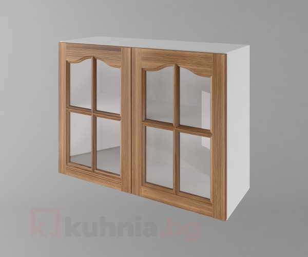 Шкаф с две врати за стъкло